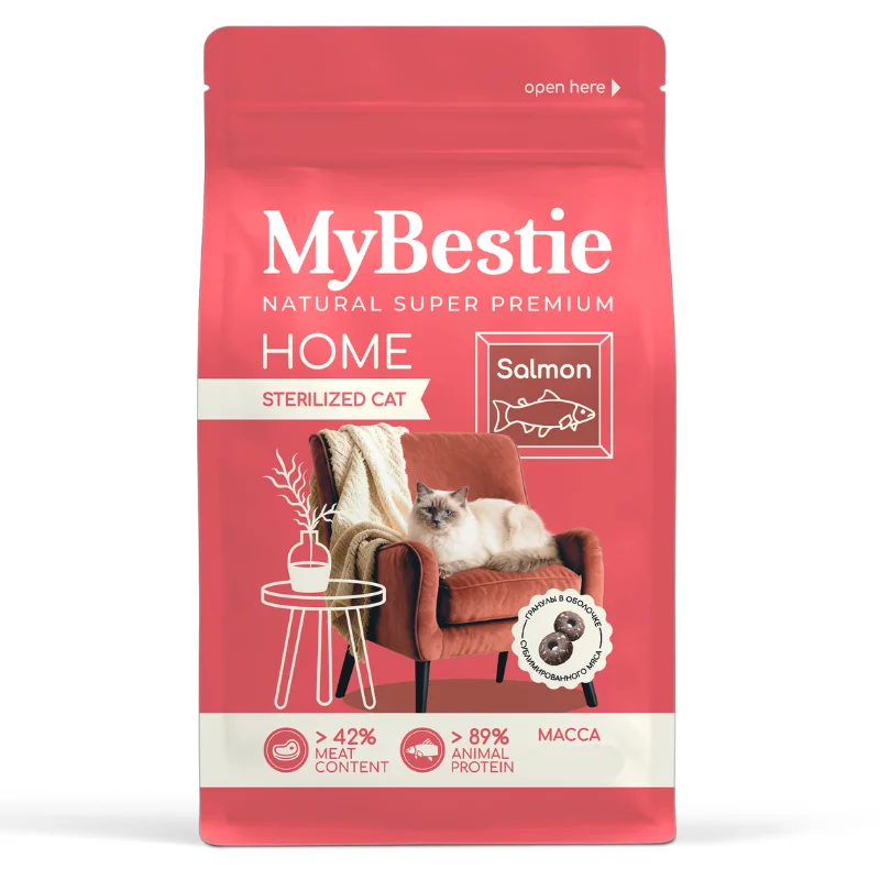 MyBestie Нome Sterelized с лососем