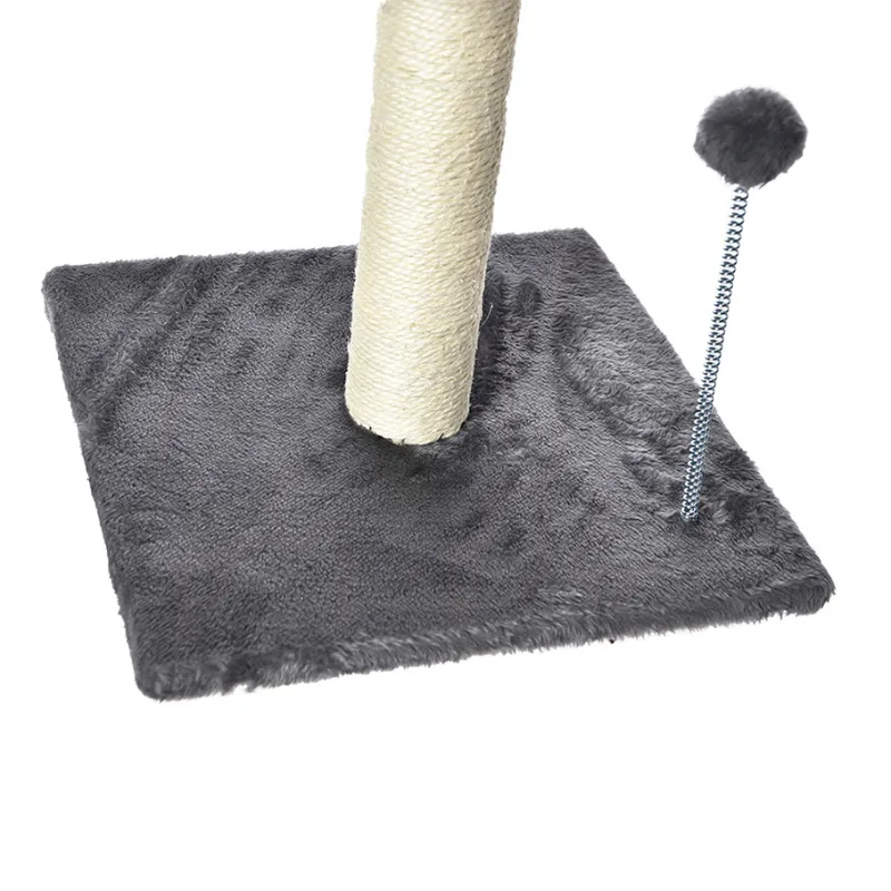 Когтеточка столбик с лежанкой в виде Лапы