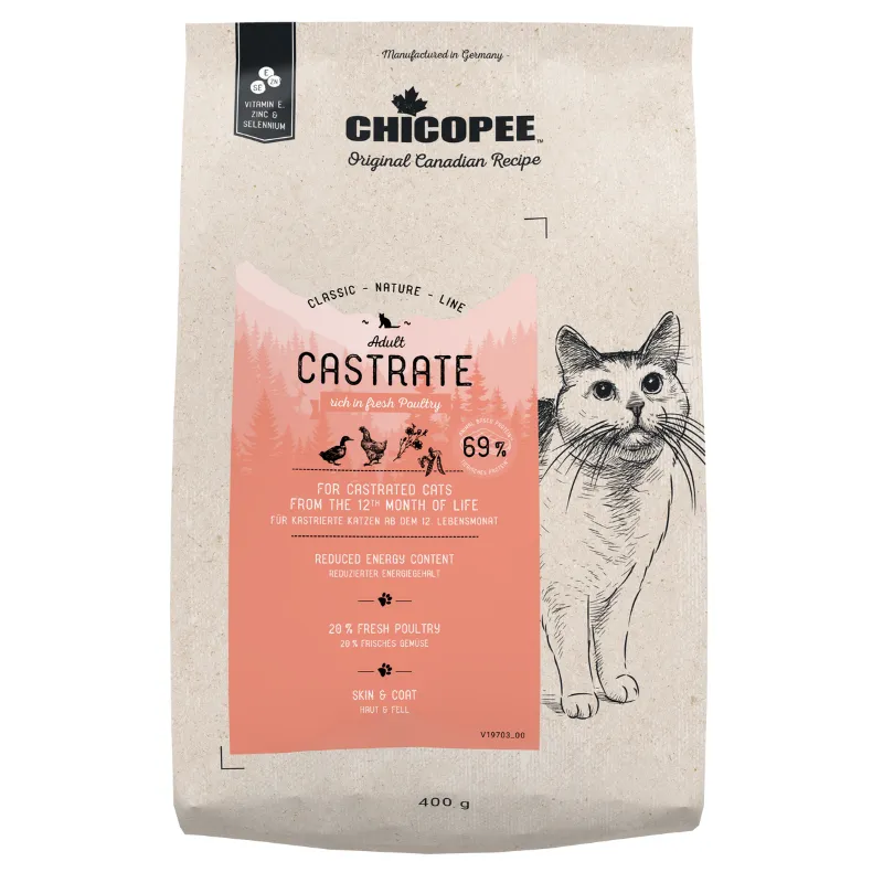 Chicopee CNL Castrate (Чикопи Кастрат с птицей) Корм для стерилизованных котов