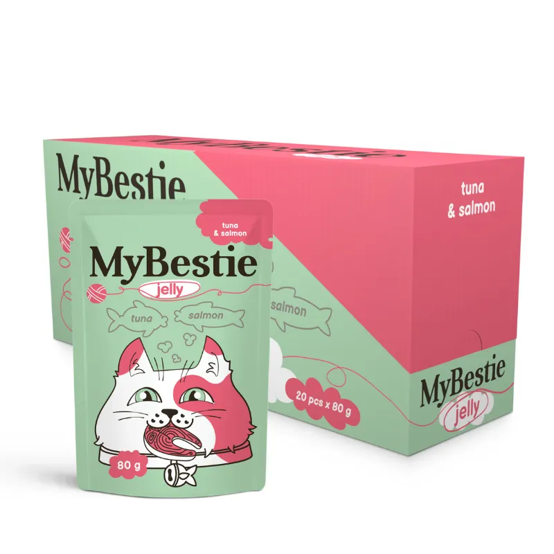 МайБести Пауч Тунец и Лосось в ЖЕЛЕ