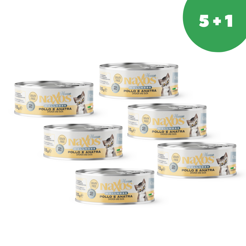 Naxos Киттен паштет из Курицы и Утки, (85 гр)*6шт