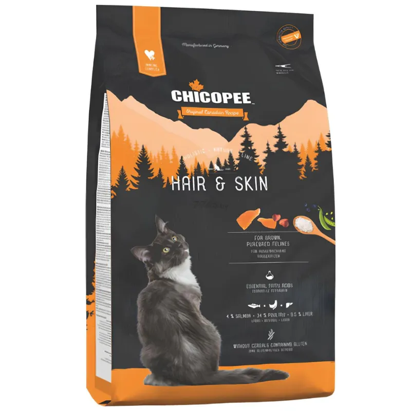 Chicopee HNL Hair and Skin (Чикопи Хэа&Скин с лососем) Корм для котов