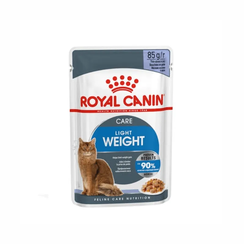 Royal Canin Light Weight Care Влажный корм для взрослых кошек с лишним весом (в желе)