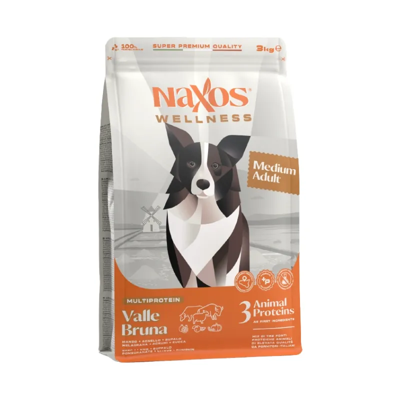 NAXOS Wellness Медиум Эдалт Говядина, Буйвол, Ягненок