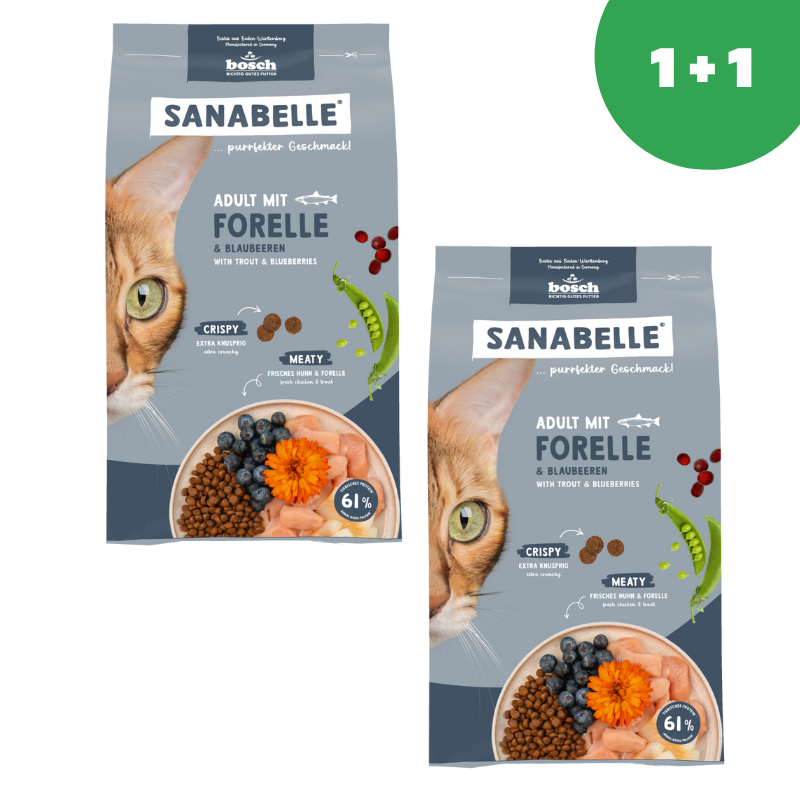 Sanabelle Adult with trout (Санабелль Эдалт с Форелью) - корм для кошек 0.4кг* 2шт