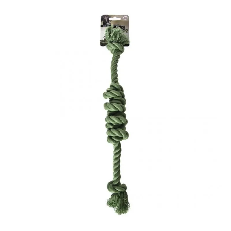 Игрушка из веревки морской узел зеленая