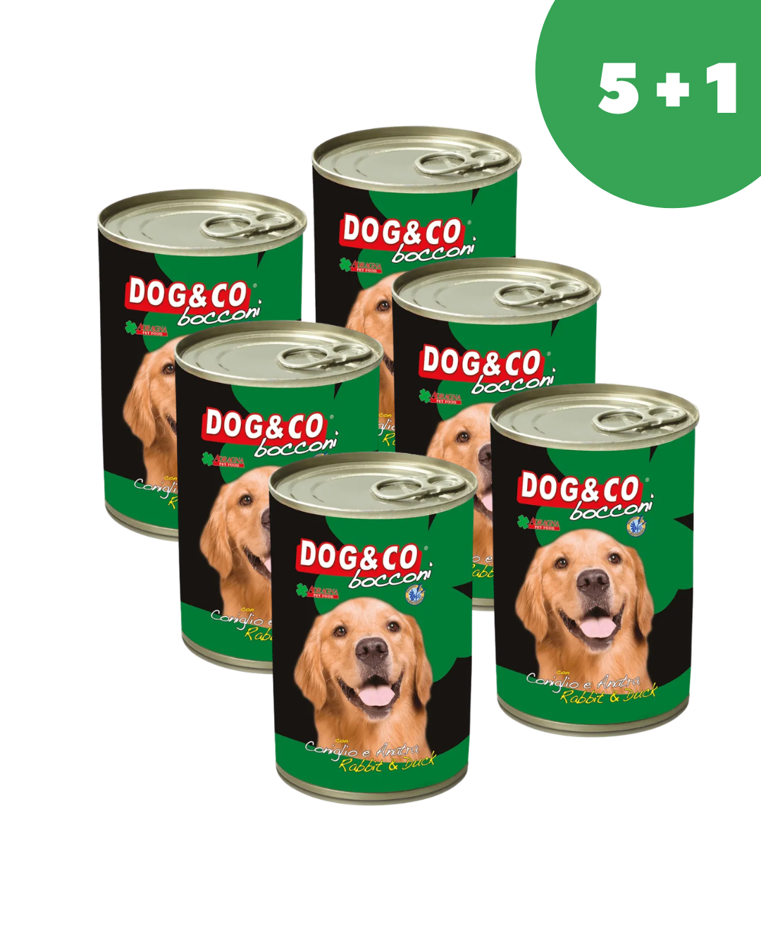 Адрагна Dog&Co кусочки кролика и утки в соусе, 405 гр*6шт