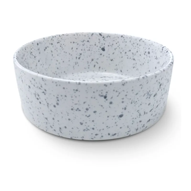 Миска керамическая БЕЛАЯ В КРАПИНКУ (0.4л)