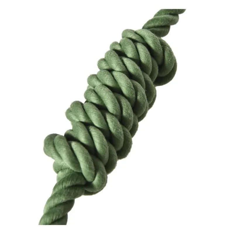 Игрушка из веревки морской узел зеленая