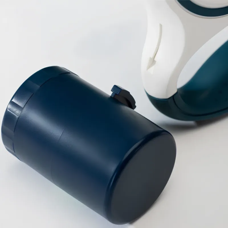 Поводок-рулетка с фонариком синяя 5 м