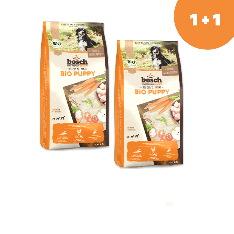 Бош Био Паппи Курица с Морковью, 1кг+1кг