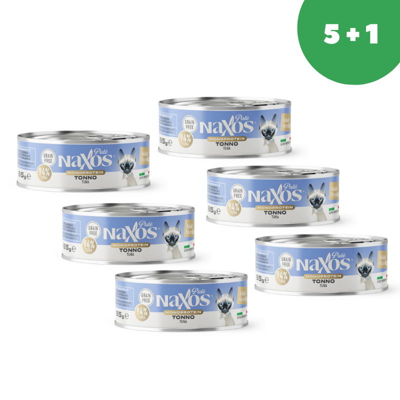 Naxos Монопротеин Эдалт паштет из Тунца, (85 гр)*6шт