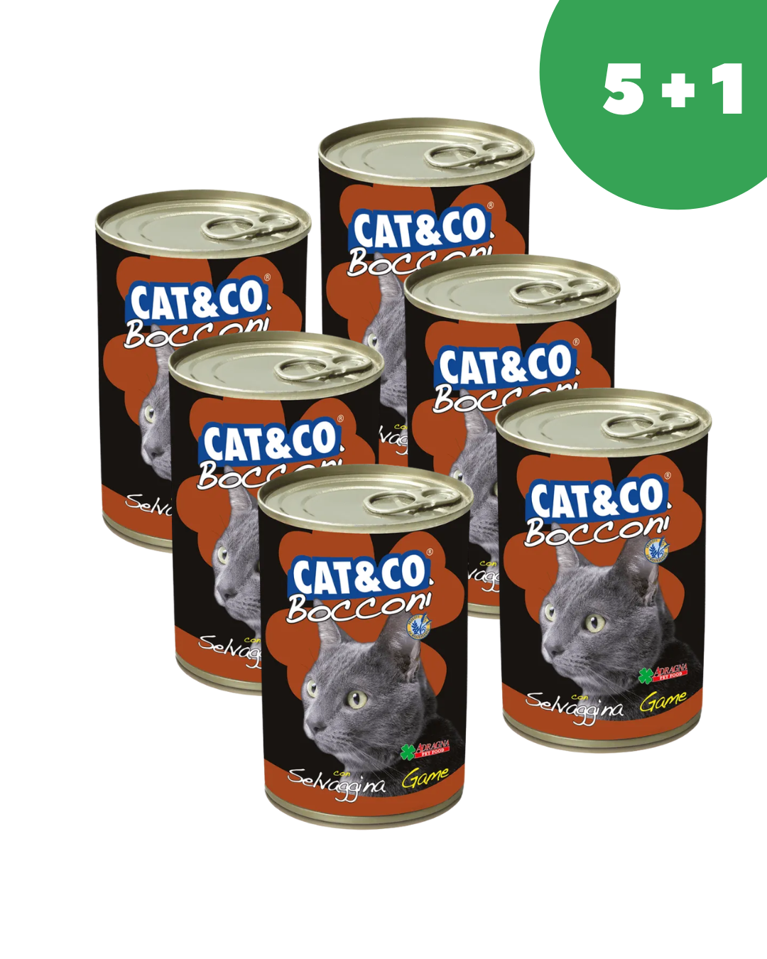 Adragna Cat&Co кусочки дичи в соусе, 400гр*6шт