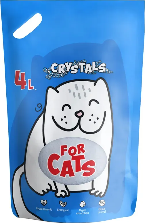 ФО Кетс Кристалл силикагелевый наполнитель (4 л)