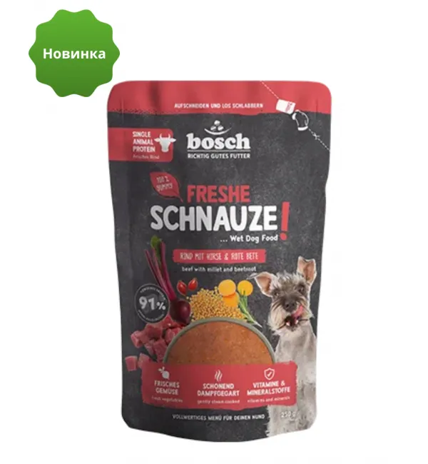 Бош Фреш Шнауце Говядина с пшеном и свеклой