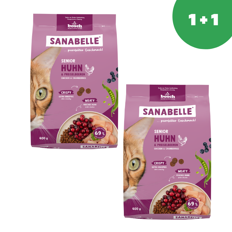 Sanabelle Senior (Санабелль Сеньор) - корм для пожилых кошек 0,4кг*2шт