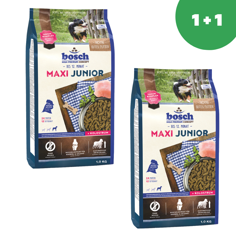 Bosch Maxi Junior для щенков крупных пород до года 1кг * 2шт