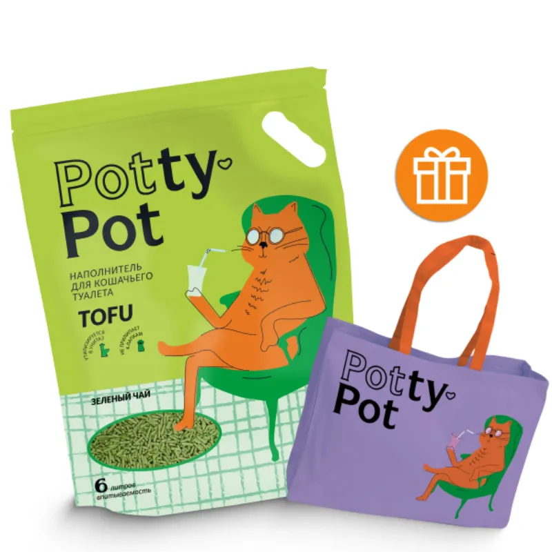 Потти-Пот Зеленый чай  наполнитель ТОФУ