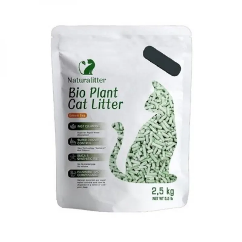 Naturalitter Bio Plant Cat Litter Зеленый чай