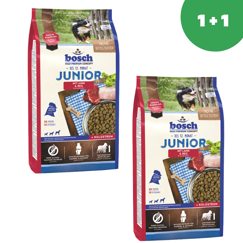 Bosch Junior с Ягненком и Рисом для щенков 3кг*2шт