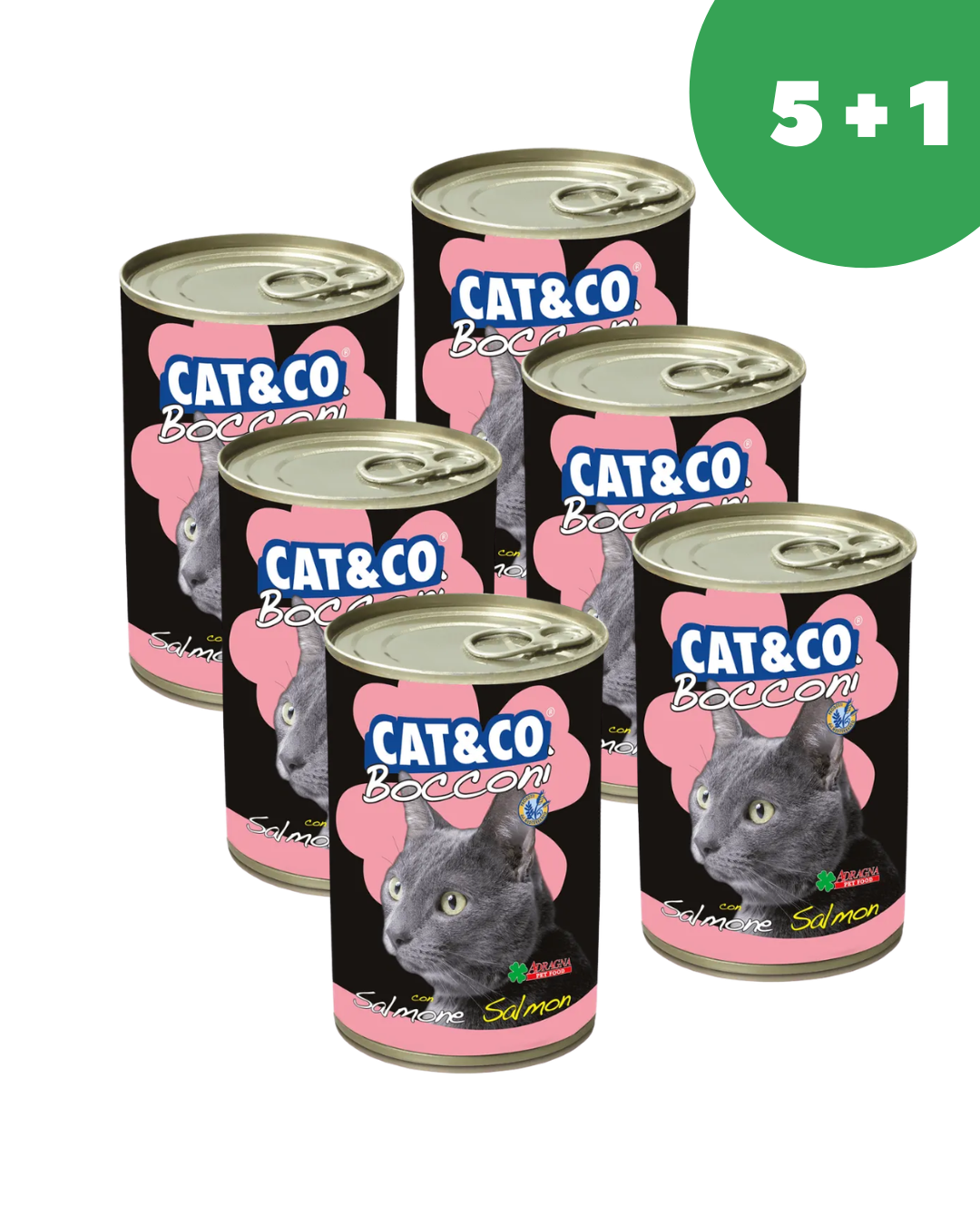 Adragna Cat&Co кусочки лосося в соусе, 400гр*6шт