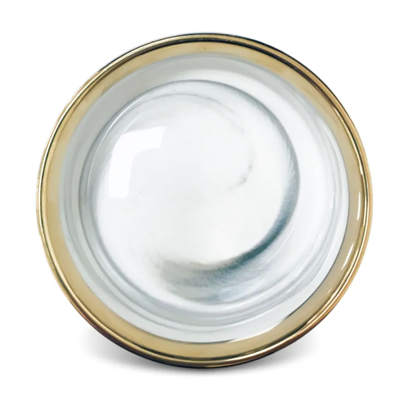 Миска керамическая БЕЛЫЙ МРАМОР/ЗОЛОТО (0.3л)