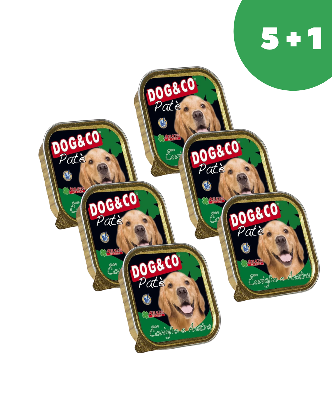 Адрагна Dog&Co паштет из кролика и утки, 300 гр* 6шт