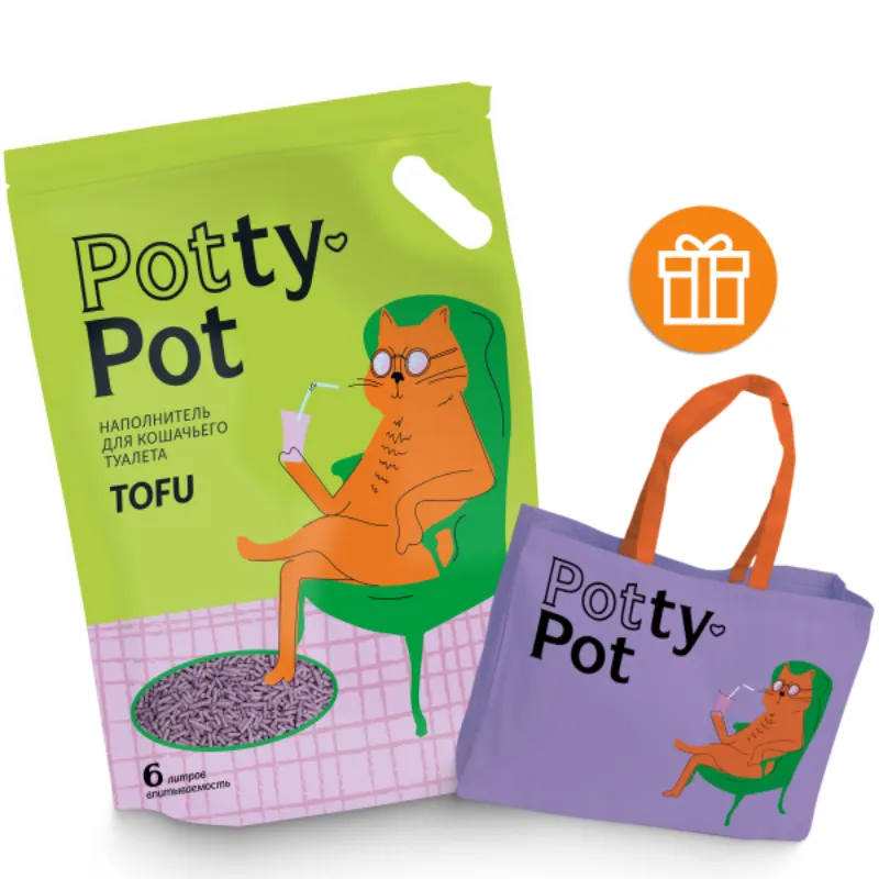Потти-Пот Лаванда  наполнитель ТОФУ