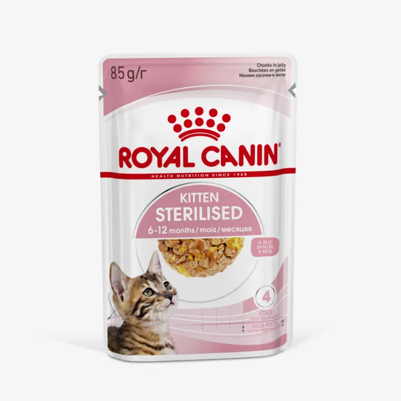 Royal Canin Kitten Sterilised Влажный корм для стерилизованных котят до 12 месяцев (в желе)