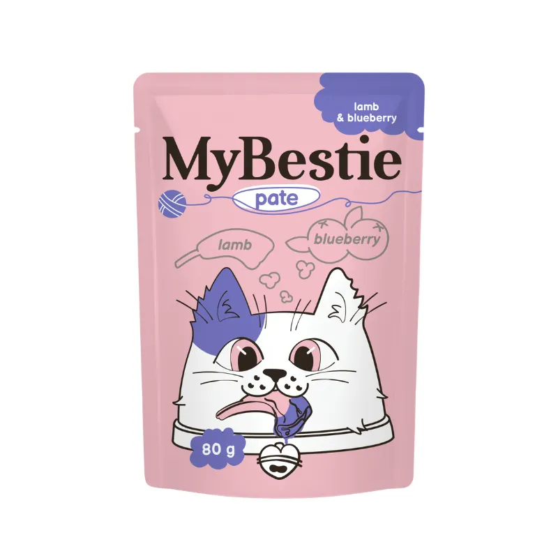 МайБести Пауч ПАШТЕТ с мясом Ягнёнка и Черникой