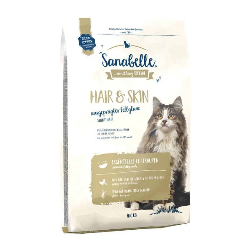 Sanabelle Hair & Skin (Санабелль Хэа Скин) - корм для здоровой шерсти и кожи у кошек