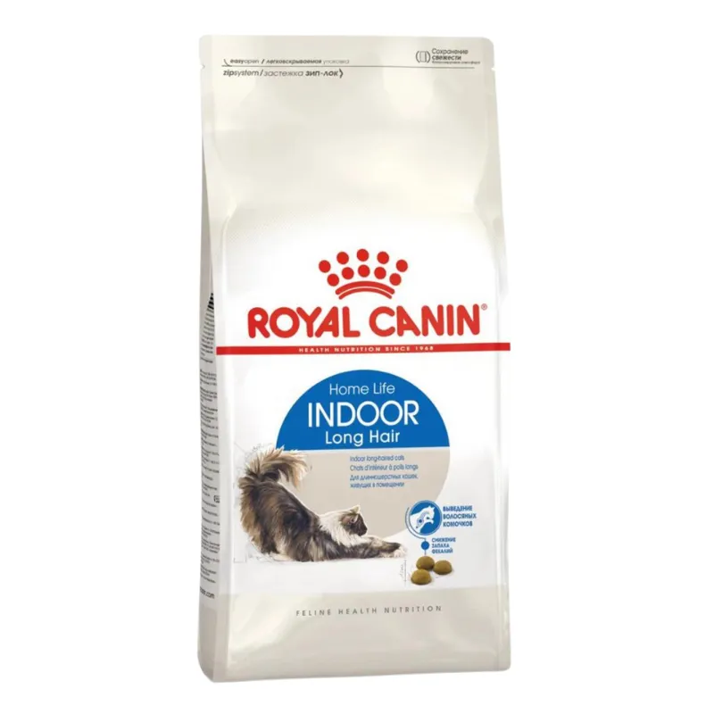 РОЯЛ КАНИН Indoor Long Hair корм для кошек длинношерст, жив. в помещении