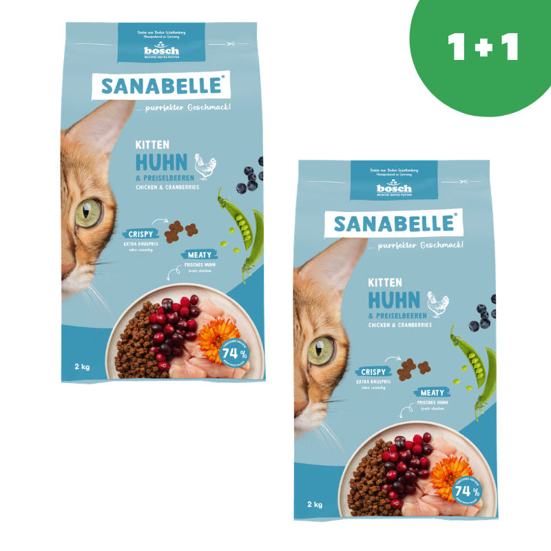 Sanabelle Kitten (Санабелль Киттен) - корм для котят и беременных кошек 2 кг+ 2кг