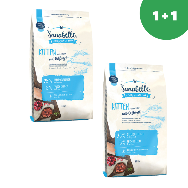 Sanabelle Kitten (Санабелль Киттен) - корм для котят и беременных кошек 2 кг*2шт