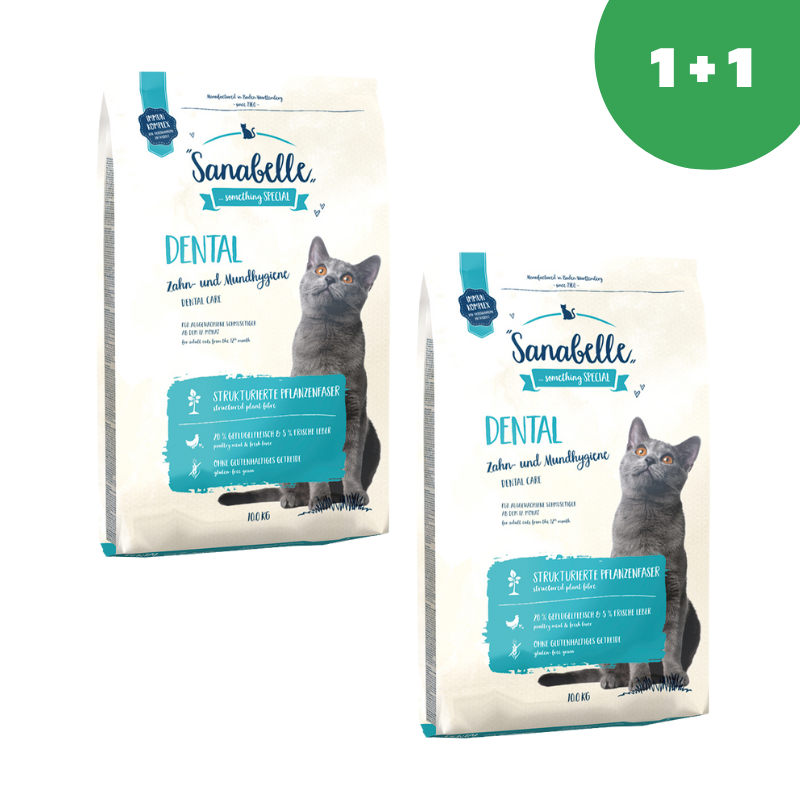 Sanabelle Dental (Санабелль Дентал) - корм для чистки зубов и удаления зубного налета у кошек 10кг+10кг