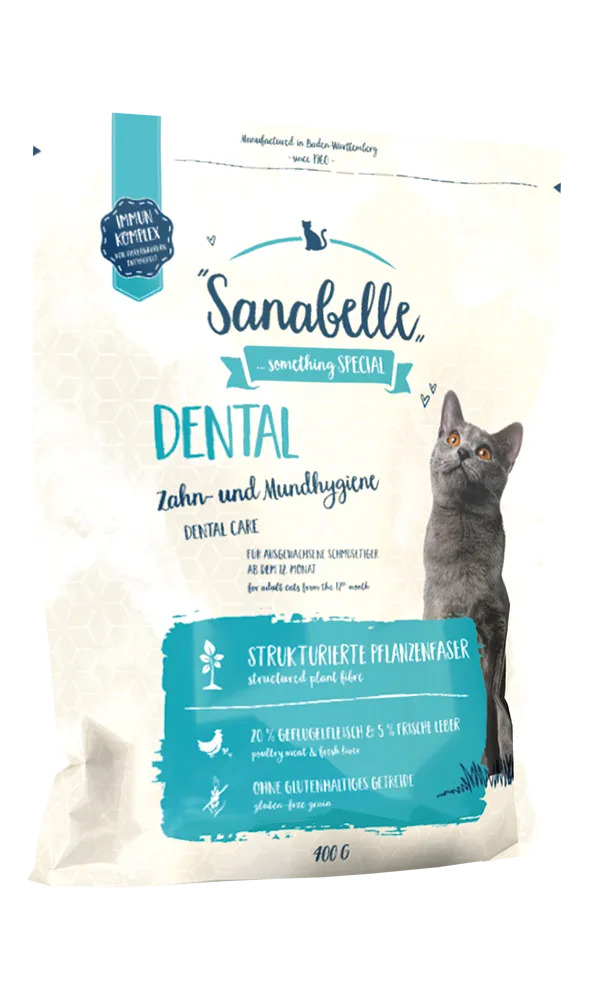 Sanabelle Dental (Санабелль Дентал) - корм для чистки зубов и удаления зубного налета у кошек