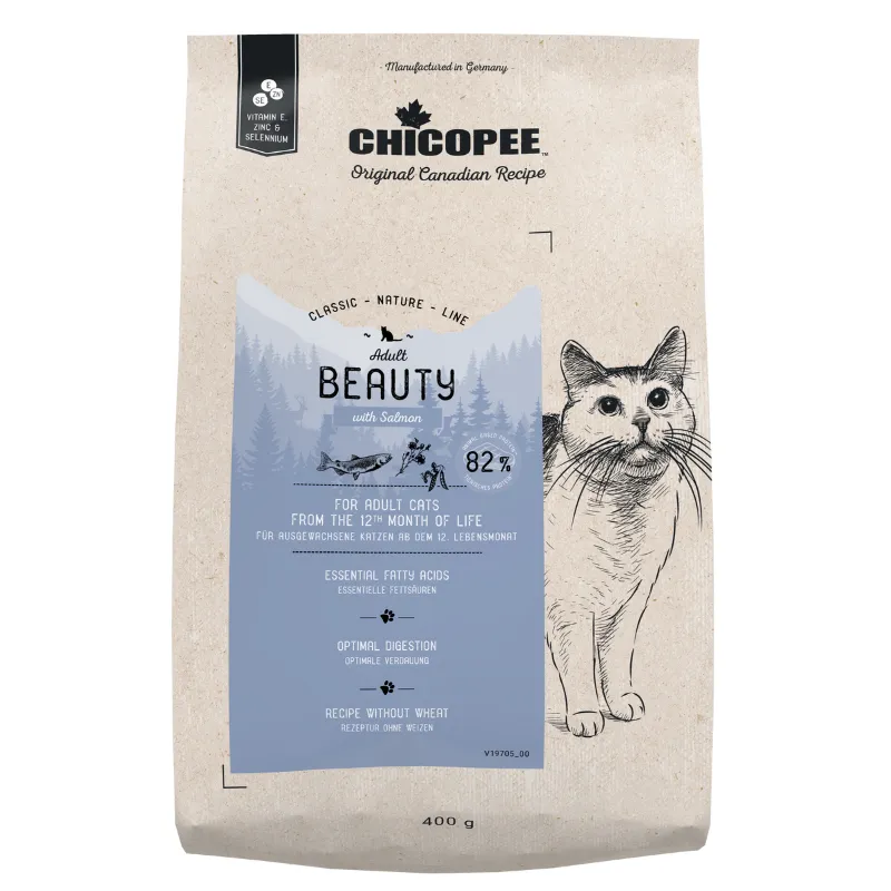 Chicopee CNL Beauty (Чикопи Бьюти с лососем) Корм для взрослых кошек