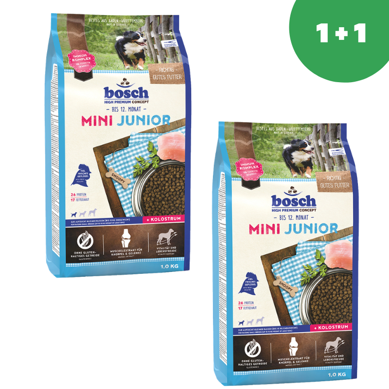 Bosch Mini Junior для щенков мелких пород до года 1кг*2шт