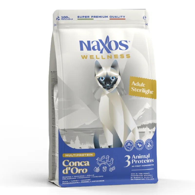 Адрагна NAXOS Wellness Стерилайт Эдалт Утка, Курица, Индейка (0,3 кг)