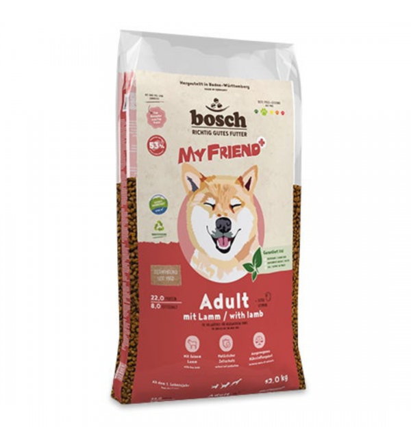 Bosch My Friend + Adult with Lamb (Бош Май Фрэнд Плюс Эдалт с Ягненком) 12кг УЦЕНКА