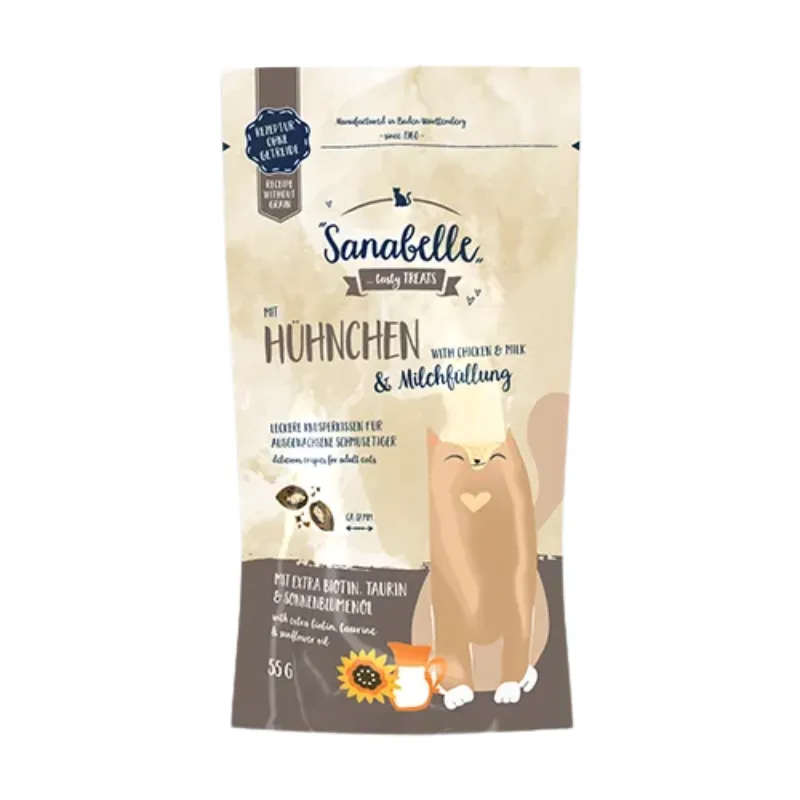 Sanabelle хрустящие подушечки с Курицей и Молоком