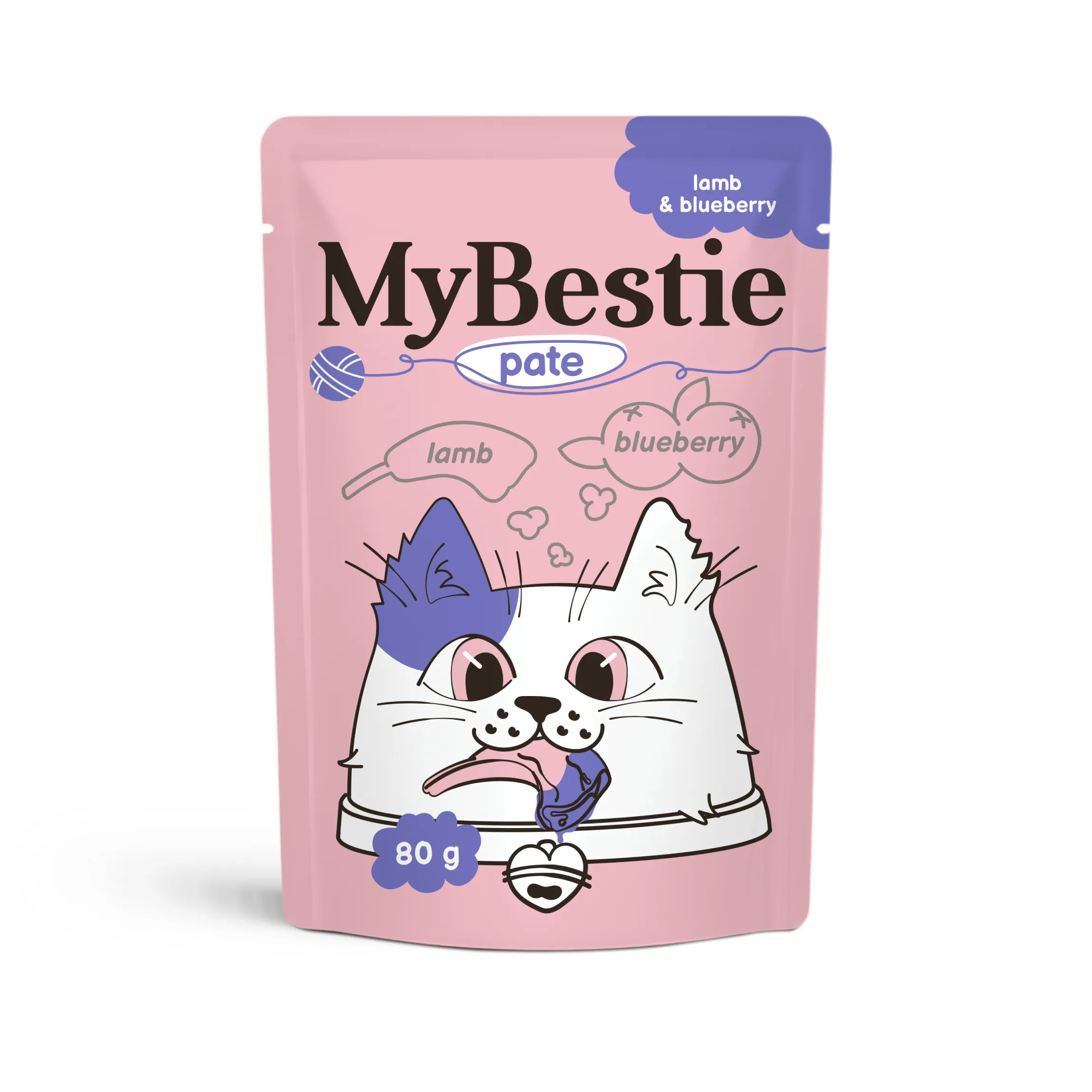 МайБести Пауч ПАШТЕТ с мясом Ягнёнка и Черникой